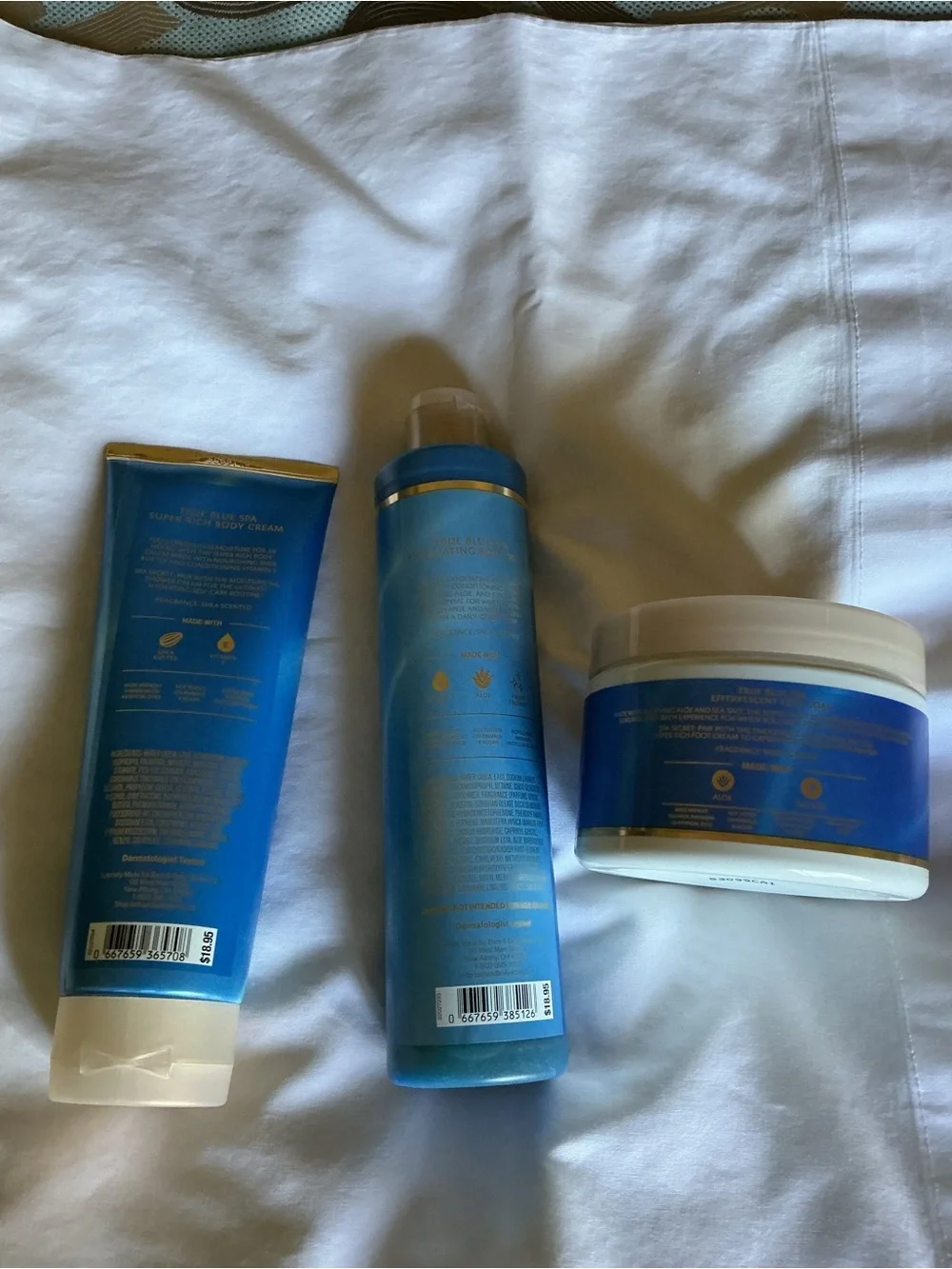 Bath & Body Works True Blue Spa Body Set